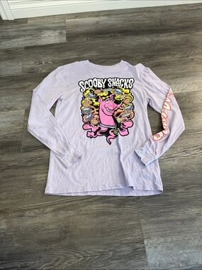 Scooby Snacks Lilac Graphic Long‎ Sleeve Tee